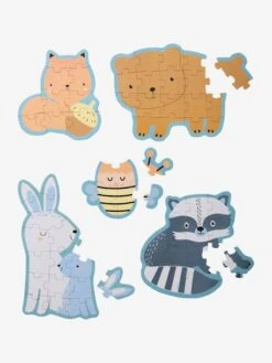 Produits Pour Bébé -Produits Pour Bébé 5 puzzles evolutifs 6 a 12 pieces en carton les amis de la foret 1