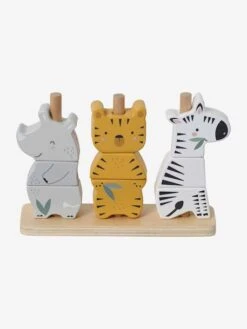 Animaux à Empiler Jungle En Bois FSC® Multicolore - Jungle - Vertbaudet