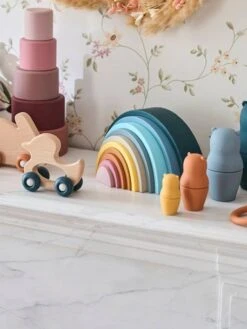 Arc-en-ciel à Empiler En Silicone Multicolor - Vertbaudet -Produits Pour Bébé arc en ciel a empiler en silicone 2