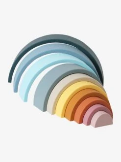 Arc-en-ciel à Empiler En Silicone Multicolor - Vertbaudet -Produits Pour Bébé arc en ciel a empiler en silicone 3
