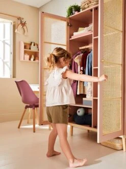 Armoire Cannage LIGNE POÉSIE Rose - Vertbaudet -Produits Pour Bébé armoire cannage ligne poesie 3