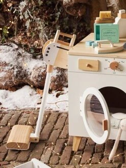 Aspirateur Balai En Bois FSC® Blanc - Vertbaudet -Produits Pour Bébé aspirateur balai en bois fsc 3