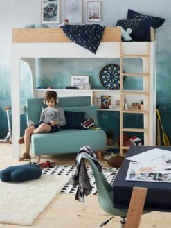 Banquette Convertible 1 Place Vert D'eau - Vertbaudet -Produits Pour Bébé banquette convertible 1 place 4