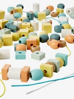 Baril De Grosses Perles En Bois FSC® Rose - Vertbaudet -Produits Pour Bébé baril de grosses perles en bois fsc 5