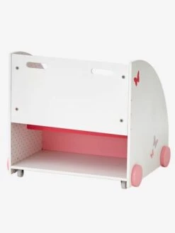 Bibliothèque à Roulettes ENVOLEE Blanc - Vertbaudet -Produits Pour Bébé bibliotheque a roulettes envolee 2