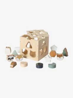 Boîte Des Animaux à Encastrer GREEN FOREST En Bois FSC® Multicolore - Vertbaudet -Produits Pour Bébé boite des animaux a encastrer green forest en bois fsc 2