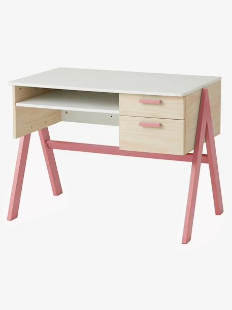 Bureau Enfant Coloriage Rose - Vertbaudet 4 Bureau Enfant Coloriage Rose - Vertbaudet – Image 2