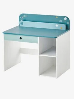 Bureau Maternelle ROAAR Blanc Moyen Uni Avec Decor - Vertbaudet -Produits Pour Bébé bureau maternelle roaar 4