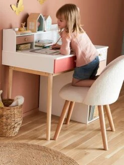 Chaise Fausse Fourrure Enfant Ivoire - Vertbaudet -Produits Pour Bébé chaise fausse fourrure enfant 3