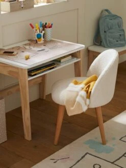 Chaise Fausse Fourrure Maternelle Ivoire - Vertbaudet -Produits Pour Bébé chaise fausse fourrure maternelle 3