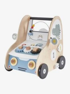 Chariot De Marche Avec Freins EN VOITURE SIMON En Bois FSC® Multicolore - Vertbaudet -Produits Pour Bébé chariot de marche avec freins en voiture simon en bois fsc 1
