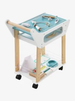 Chariot De Vétérinaire En Bois FSC® Blanc - Vertbaudet -Produits Pour Bébé chariot de veterinaire en bois fsc 4