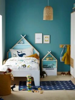 Chevet Enfant Fond Réversible Bleu Ou Rose LIGNE TIPILI Blanc - Vertbaudet -Produits Pour Bébé chevet enfant fond reversible bleu ou rose ligne tipili 3