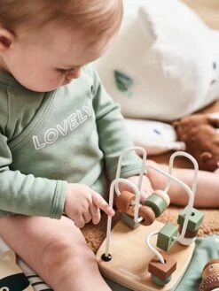 Coffret 3 Jeux D'éveil GREEN FOREST En Bois FSC® Multicolore - Vertbaudet -Produits Pour Bébé coffret 3 jeux deveil green forest en bois fsc 3