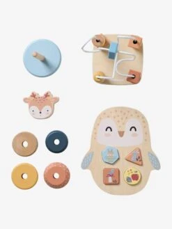 Coffret 3 Jeux D'éveil Les Amis De La Forêt En Bois FSC® Beige - Vertbaudet -Produits Pour Bébé coffret 3 jeux deveil les amis de la foret en bois fsc 4