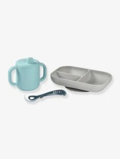 Coffret D’apprentissage 3 Pièces BEABA En Silicone Rose - Beaba -Produits Pour Bébé coffret dapprentissage 3 pieces beaba en silicone 3