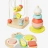Coffret De 3 Jeux D'éveil En Bois FSC® Multicolore - Vertbaudet 2 Coffret De 3 Jeux D'éveil En Bois FSC® Multicolore - Vertbaudet -Produits Pour Bébé coffret de 3 jeux deveil en bois fsc