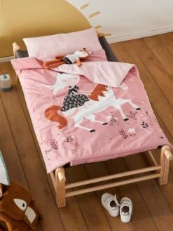 Couchage De Sieste Maternelle MINILI PRINCESSE NATURE Personnalisable Rose - Vertbaudet -Produits Pour Bébé couchage de sieste maternelle minili princesse nature personnalisable 5