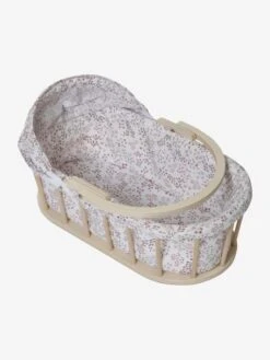 Couffin Pour Poupon En Bois FSC® Et Tissu Beige - Vertbaudet -Produits Pour Bébé couffin pour poupon en bois fsc et tissu 2