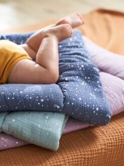 Couverture Bébé En Gaze De Coton Bio* COMÈTES Parme - Vertbaudet -Produits Pour Bébé couverture bebe en gaze de coton bio cometes 2