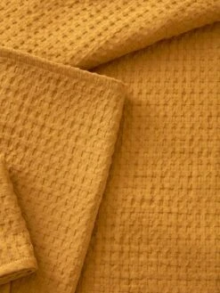 Couvre-lit Nid D'abeille Caramel - Vertbaudet -Produits Pour Bébé couvre lit nid dabeille 2