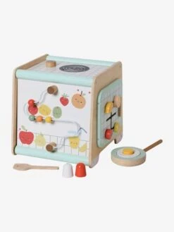Cube D'activités Cuisinette En Bois FSC® Beige - Vertbaudet -Produits Pour Bébé cube dactivites cuisinette en bois fsc 4