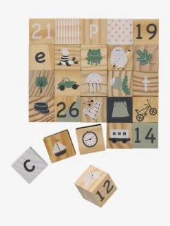 Cubes Alphabet En Bois FSC® Multicolore - Vertbaudet -Produits Pour Bébé cubes alphabet en bois fsc 2
