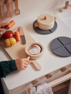 Cuisinette équipée Avec Rideau - En Bois FSC® Multicolore - Vertbaudet -Produits Pour Bébé cuisinette equipee avec rideau en bois fsc 2