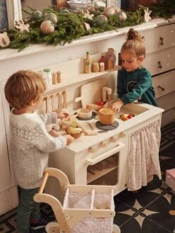 Cuisinette équipée Avec Rideau - En Bois FSC® Multicolore - Vertbaudet -Produits Pour Bébé cuisinette equipee avec rideau en bois fsc 3