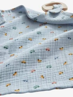 Doudou En Gaze De Coton + Hochet Bois EN VOITURE SIMON Multicolore - Vertbaudet -Produits Pour Bébé doudou en gaze de coton hochet bois en voiture simon 4