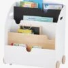 Etagère Pour Livres à Roulettes LIGNE SCHOOL Rose - Vertbaudet -Produits Pour Bébé etagere pour livres a roulettes ligne school