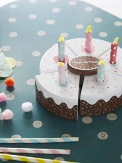 Gâteau D'anniversaire En Bois FSC® Multicolore - Vertbaudet -Produits Pour Bébé gateau danniversaire en bois fsc 3