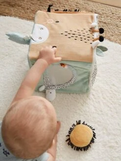 Grand Cube D'activités En Tissu TANZANIE Multicolore - Vertbaudet -Produits Pour Bébé grand cube dactivites en tissu tanzanie 4