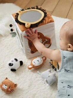 Grand Cube D'activités En Tissu TANZANIE Multicolore - Vertbaudet -Produits Pour Bébé grand cube dactivites en tissu tanzanie 5