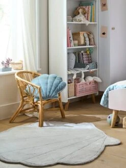 Grand Tapis En Fourrure Coquillage SOUS L'OCÉAN Ecru - Vertbaudet -Produits Pour Bébé grand tapis en fourrure coquillage sous locean 3