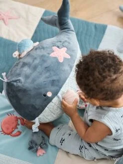 Grande Peluche D'activités SOUS L'OCÉAN Gris - Vertbaudet -Produits Pour Bébé grande peluche dactivites sous locean 3