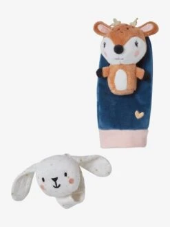 Hochets Mains Et Pieds Forêt Enchantée Multicolore - Vertbaudet -Produits Pour Bébé hochets mains et pieds foret enchantee 4