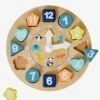 Horloge D'apprentissage En Bois FSC® Multicolore - Vertbaudet -Produits Pour Bébé horloge dapprentissage en bois fsc