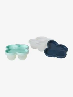 Les 2 Pots De Conservation En Silicone Vert/bleu - Vertbaudet -Produits Pour Bébé les 2 pots de conservation en silicone 3