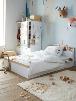 Lit évolutif Enfant LIGNE ABC Blanc - Bois - Vertbaudet -Produits Pour Bébé lit evolutif enfant ligne abc 5