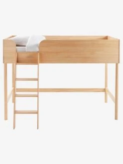 Lit Mi-hauteur LIGNE CONFETTI NATURE Marron - Vertbaudet -Produits Pour Bébé lit mi hauteur ligne confetti nature 2