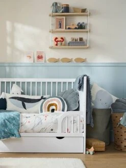 Lot De 2 Coussins SOUS L'OCÉAN Bleu - Vertbaudet -Produits Pour Bébé lot de 2 coussins sous locean 3