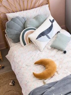 Lot De 2 Coussins SOUS L'OCÉAN Bleu - Vertbaudet -Produits Pour Bébé lot de 2 coussins sous locean 4