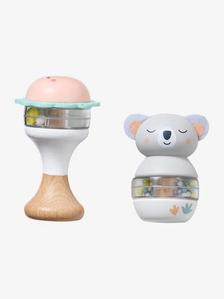 Lot De 2 Hochets En Bois FSC® Vert - Vertbaudet 5 Lot De 2 Hochets En Bois FSC® Vert - Vertbaudet – Image 3