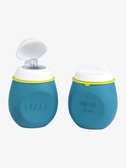 Lot De Gourdes Pour Compotes BEABA Babysqueez' 2 En 1 + Squeez'portion Blue - Beaba -Produits Pour Bébé lot de gourdes pour compotes beaba babysqueez 2 en 1 squeezportion 4