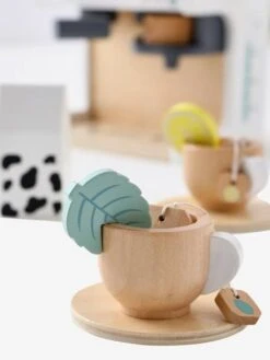 Machine à Café Et à Thé En Bois FSC® Multicolore - Vertbaudet -Produits Pour Bébé machine a cafe et a the en bois fsc 3