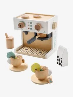 Machine à Café Et à Thé En Bois FSC® Multicolore - Vertbaudet -Produits Pour Bébé machine a cafe et a the en bois fsc 4