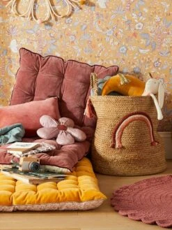 Matelas De Sol Bi-matière GRENIER Rose - Vertbaudet -Produits Pour Bébé matelas de sol bi matiere grenier 4