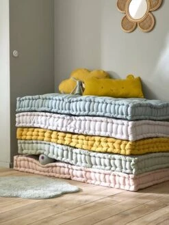 Matelas De Sol Style Futon Ocre - Vertbaudet -Produits Pour Bébé matelas de sol style futon 3