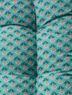 Matelas De Sol Velours Eden India Vert / Rose - Vertbaudet -Produits Pour Bébé matelas de sol velours eden india 2